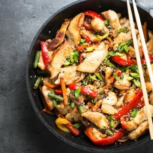 Wok de poulet