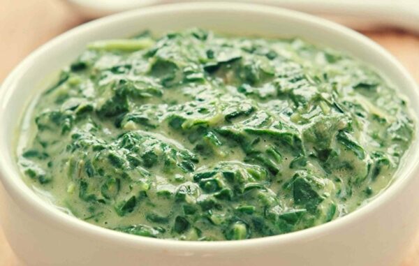 Creamed spinach